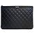 Chanel Clutch Caviar Boy New Medium Black con Hardware Silver Nero