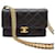 Chanel Borsa con patta e catena Nero