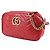 Gucci Piccola borsa a tracolla e crossbody in pelle matelassé rossa GG Marmont Rosso