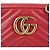 Gucci Piccola borsa a tracolla e crossbody in pelle matelassé rossa GG Marmont Rosso - vista 2