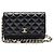 Chanel Black Lambskin WOC Small Crossbody Nero - vista 2