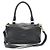 Givenchy Borsa a tracolla Pandora in pelle nera, media, con finiture dorate Nero