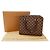 Borsa Triana in tela Damier Louis Vuitton Marrone - vista 5