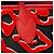 Neverfull Louis Vuitton Monogram Tuftage Tote Bag Schwarz Rot - Ansicht 9