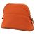 Pochette Bolide Mini in tela arancione Hermès - vista 2