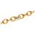 Collana con pendente a medaglione Chanel Gold CC placcato oro e strass D'oro - vista 4
