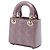 Lady Dior in micro vernice rosa cannage - vista 2