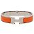 Bracciale Hermès Clic H in smalto arancione stretto PM