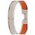 Bracciale Hermès Clic H in smalto arancione stretto PM - vista 4