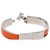 Bracciale Hermès Clic H in smalto arancione stretto PM - vista 5