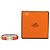 Bracciale Hermès Clic H in smalto arancione stretto PM - vista 6