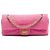 Chanel Pink Croc Quilted Jersey Reissue 2.55 East West Double Flap Rosa