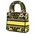 Lady D Lite Petites Fleurs in tela ricamata gialla Dior Giallo - vista 2