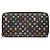 Louis Vuitton Black Monogram Multicolore Zippy Wallet