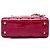Lady Dior mini in vernice rosso cannage Bordò - vista 3