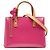 Fermaglio per capelli Louis Vuitton Rosa Monogram Vernis Reade PM