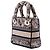 Dior Beige Mini Tela Ricamata Plan de Paris Lady D Lite - vista 2