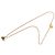 Collana Dior Gold con logo triangle in smalto e strass placcato oro