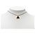 Collana Dior Gold con logo triangle in smalto e strass placcato oro - vista 6