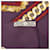 Sciarpa in seta Hermès Purple Bride de Cour 90 Porpora Viola scuro - vista 3