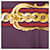 Sciarpa in seta Hermès Purple Bride de Cour 90 Porpora Viola scuro - vista 7