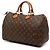 Louis Vuitton Marrone Monogram Speedy 35 - vista 2