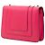 Bulgari Bvlgari Pink Small Leather Square Serpenti Forever Chain Crossbody Rosa - vista 2