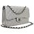 Chanel Silver Jumbo Classic Caviar Double Flap Argento - vista 7