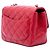 Chanel Red Mini Square Classic Lambskin Single Flap Rot - Ansicht 2