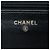 Wallet On Chain Cartera con cadena Chanel en piel de cabra negra con costuras y CC dorado Negro - vista 5