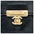 Wallet On Chain Cartera con cadena Chanel en piel de cabra negra con costuras y CC dorado Negro - vista 6
