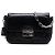 Borsa a tracolla Prada Black Nappa Gaufre Sound Lock Nero