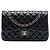 Chanel Black Jumbo Classic Lambskin Double Flap Nero