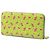 Cartera larga con cremallera Prada Green Saffiano Watermelon Dorado Verde - vista 2