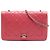 Chanel Pink Small Quilted Crumpled Calfskin Bi Vintage Full Flap Rosa