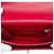 Chanel Mini Flap in pelle di vitello trapuntata e caviar rosso con manico a catena - vista 4