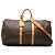 Louis Vuitton Marrone Monogram Keepall Bandouliere 55