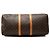 Louis Vuitton Marrone Monogram Keepall Bandouliere 55 - vista 3