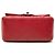 Chanel Red Mini Square Classic Caviar Single Flap Roja - vista 3