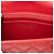 Chanel Red Mini Square Classic Caviar Single Flap Roja - vista 5