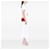 Chanel Red Mini Square Classic Caviar Single Flap Roja - vista 6