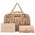 Pochette in nappa matelassé marrone con catena Miu Miu Carne - vista 7