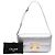 Céline Borsa a tracolla Claude in pelle di vitello laminata con motivo Triomphe argento Celine - vista 7