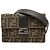 Fendi Brauner Zucca Canvas Convertible Baguette Pouch