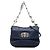 Borsa a tracolla Miu Miu Blue Matelasse Nappa Crystal Frame Flap Blu navy