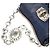 Borsa a tracolla Miu Miu Blue Matelasse Nappa Crystal Frame Flap Blu navy - vista 6