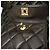 Chanel Duma Rucksack aus gestepptem schwarzem Lammleder Größe Medium - Ansicht 9