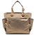 Chanel Paris Biarritz Tote aus gestepptem beschichtetem Canvas in Gold Large Golden