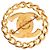 Spilla Chanel Gold CC placcata oro con chiusura Turnlock e catena D'oro - vista 2