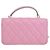 Chanel Pink CC gestepptes Lammleder Handy-Etui mit Tragegriff und Kette - Ansicht 4
